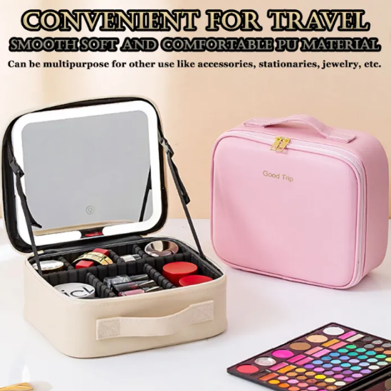 LED Mirror Handheld Makeup Box